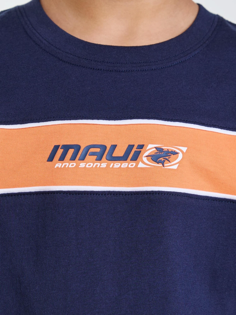POLERA MC SURF AZUL INFANTIL MAUI AND SONS - 5