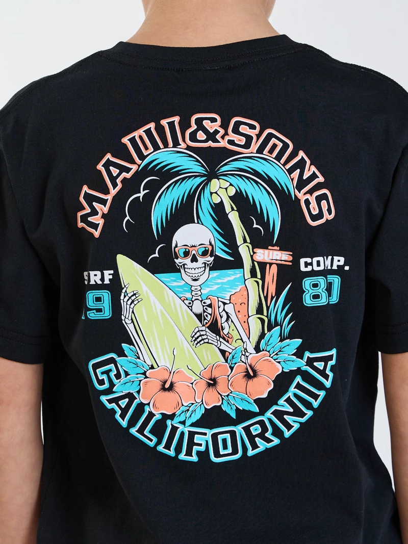 POLERA MC MALI NEGRO INFANTIL MAUI AND SONS - 4