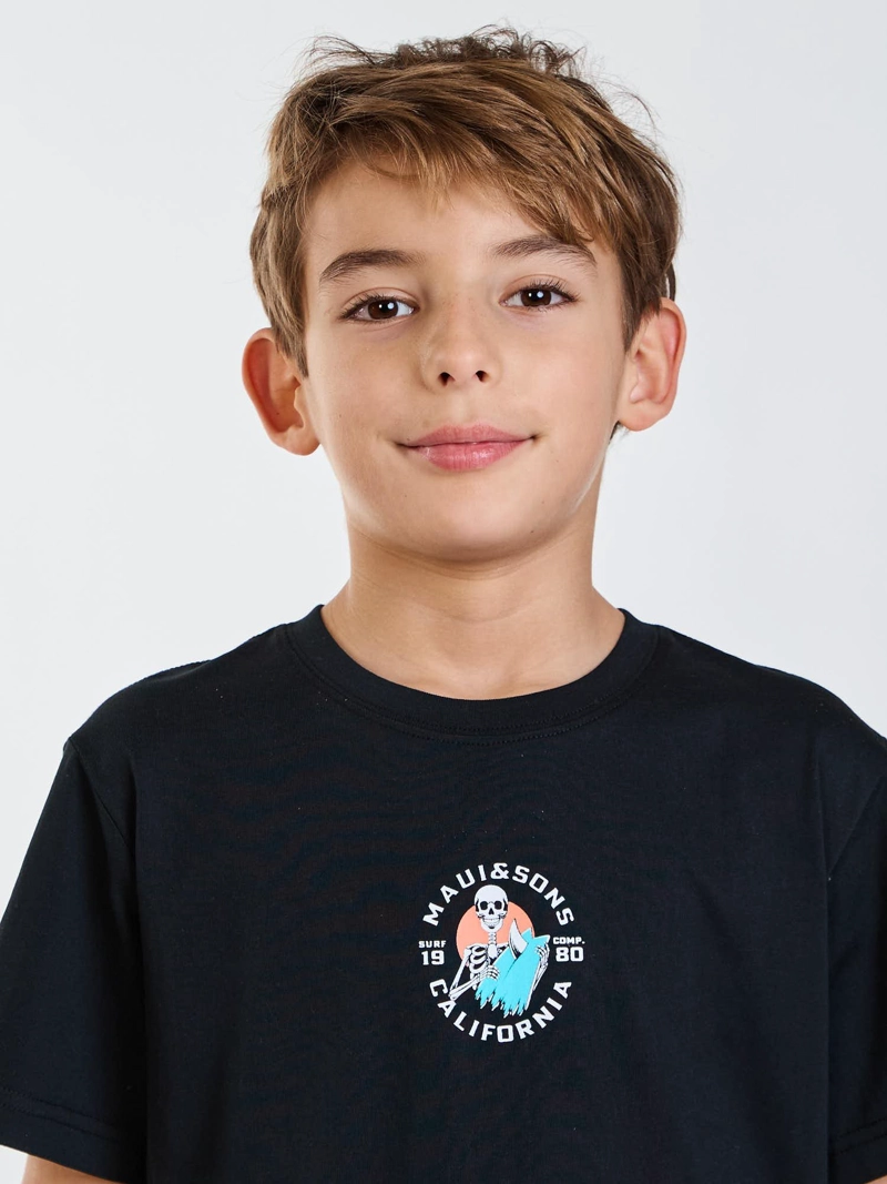 POLERA MC MALI NEGRO INFANTIL MAUI AND SONS - 5