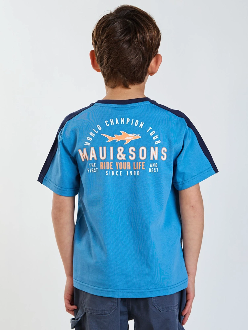POLERA MC RIDER AZUL INFANTIL MAUI AND SONS - 2