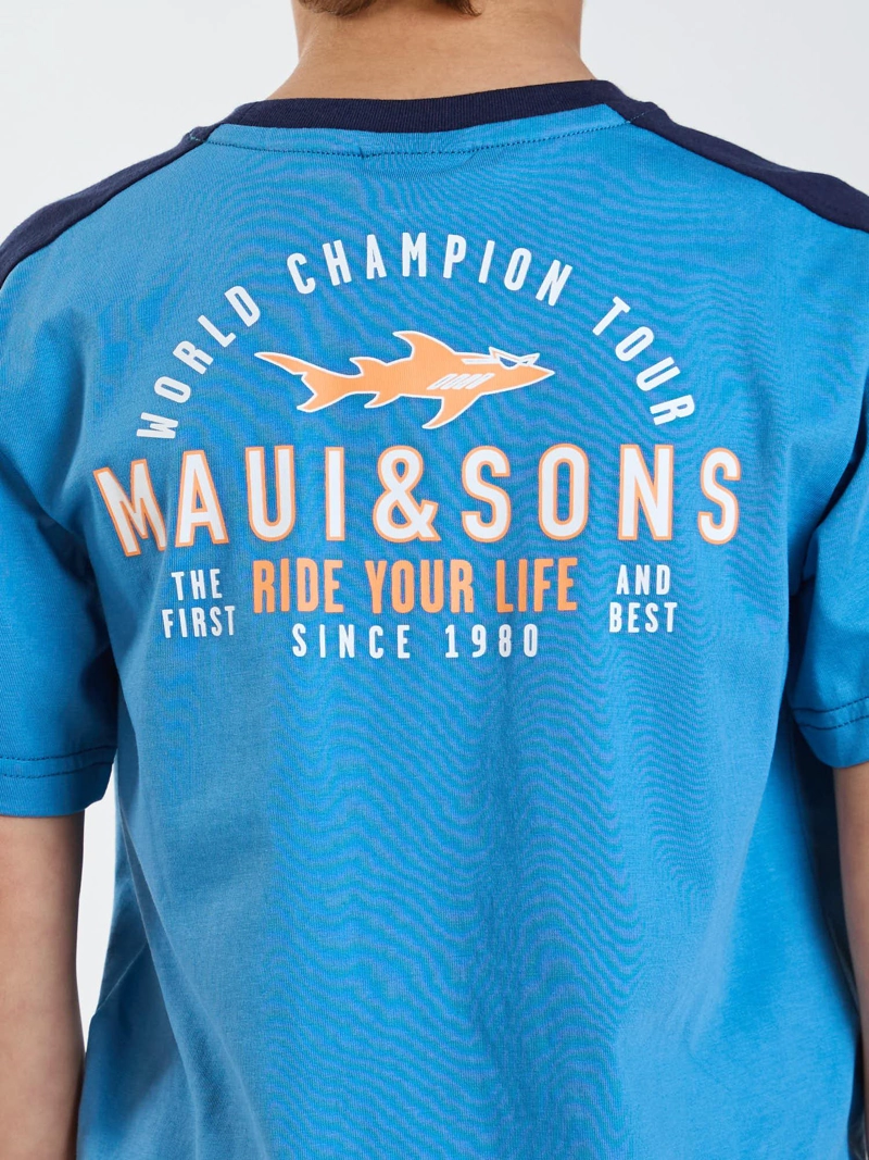 POLERA MC RIDER AZUL INFANTIL MAUI AND SONS - 4