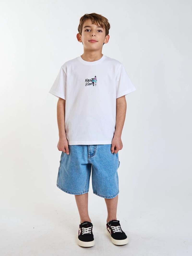 POLERA MC MALIBU BLANCO INFANTIL MAUI AND SONS - 7