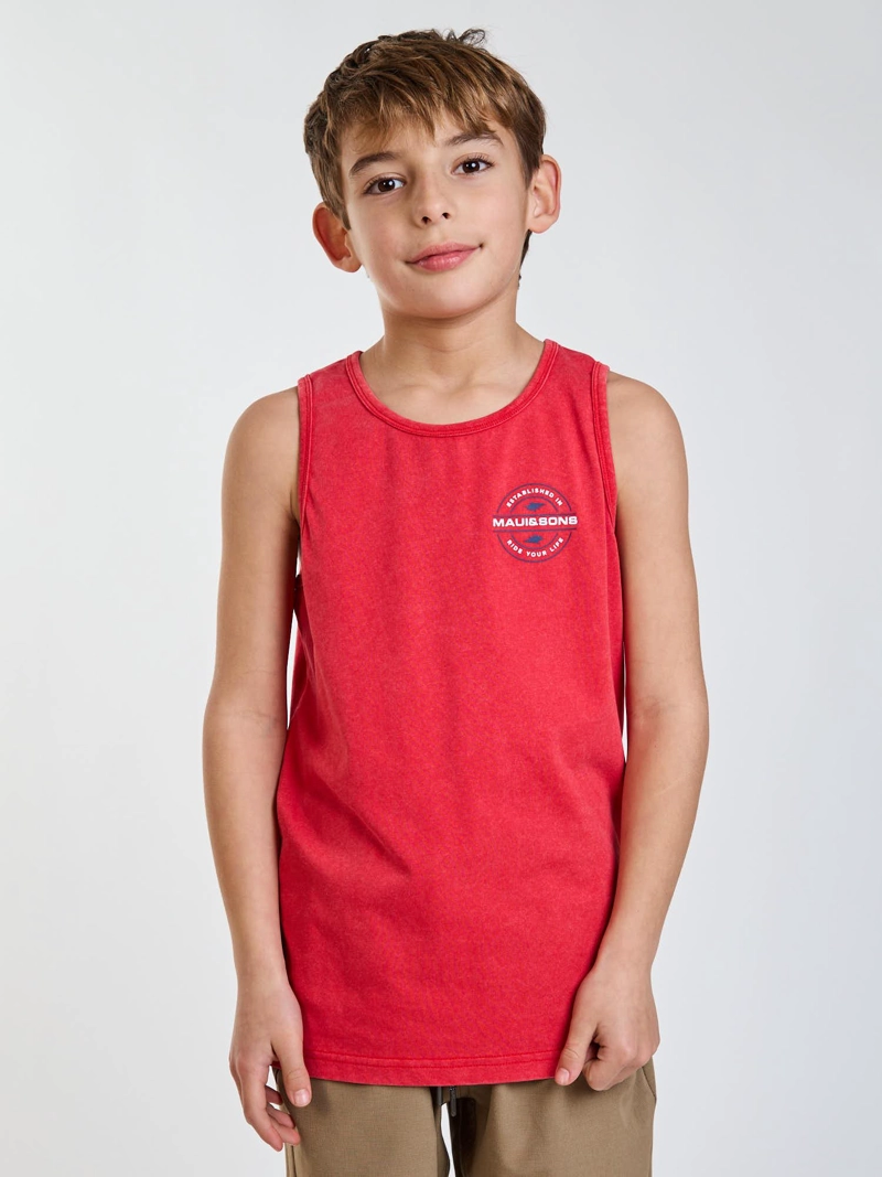 POLERA SM TIKI ROJO INFANTIL MAUI AND SONS - 1