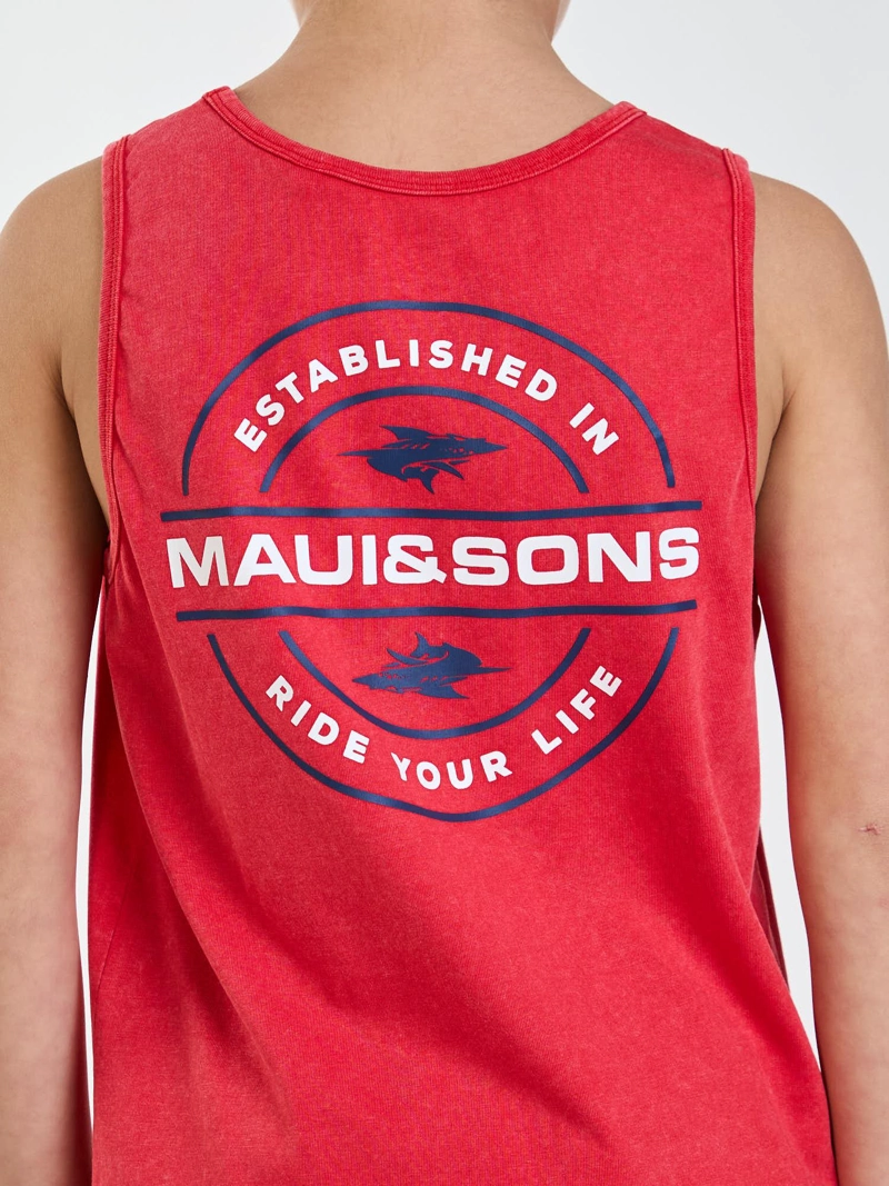 POLERA SM TIKI ROJO INFANTIL MAUI AND SONS - 4