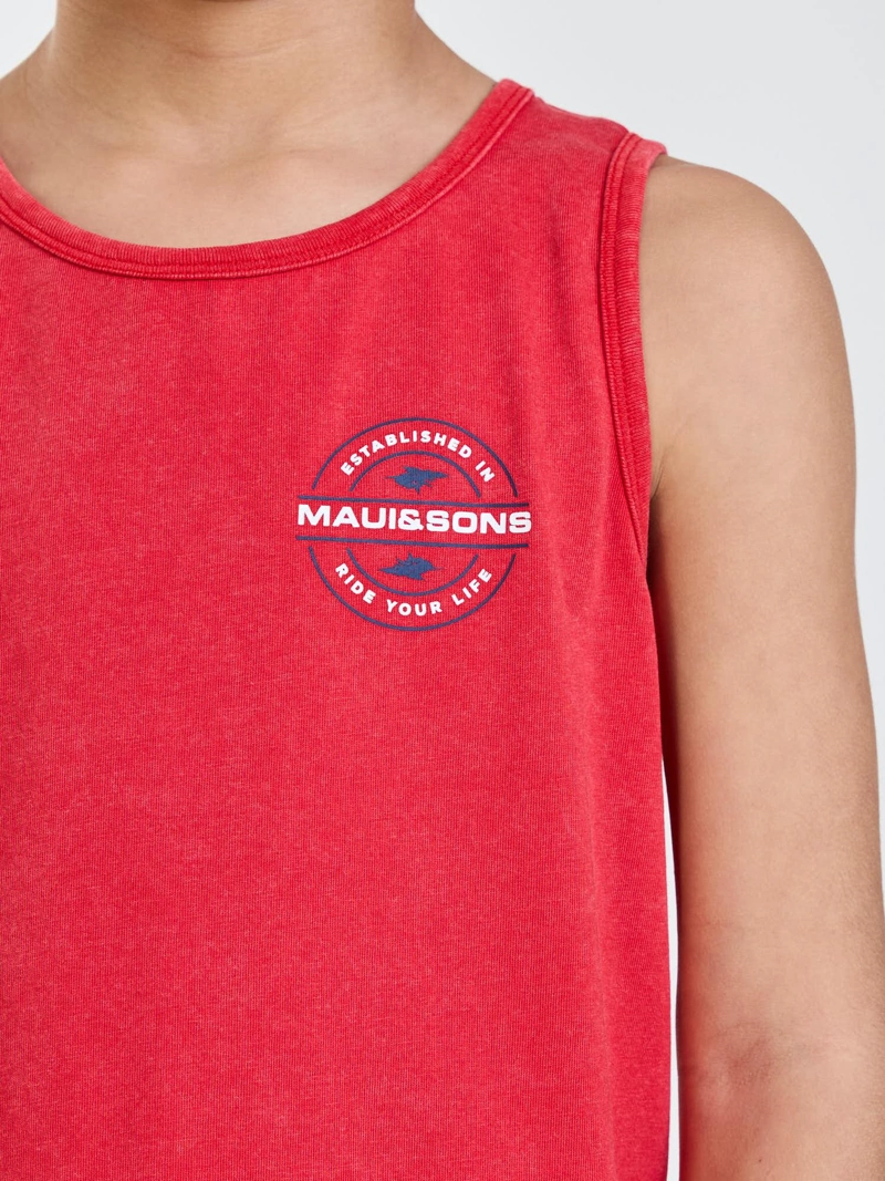 POLERA SM TIKI ROJO INFANTIL MAUI AND SONS - 6