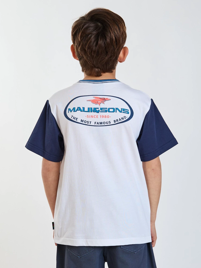 POLERA MC MANA BLANCO INFANTIL MAUI AND SONS - 2