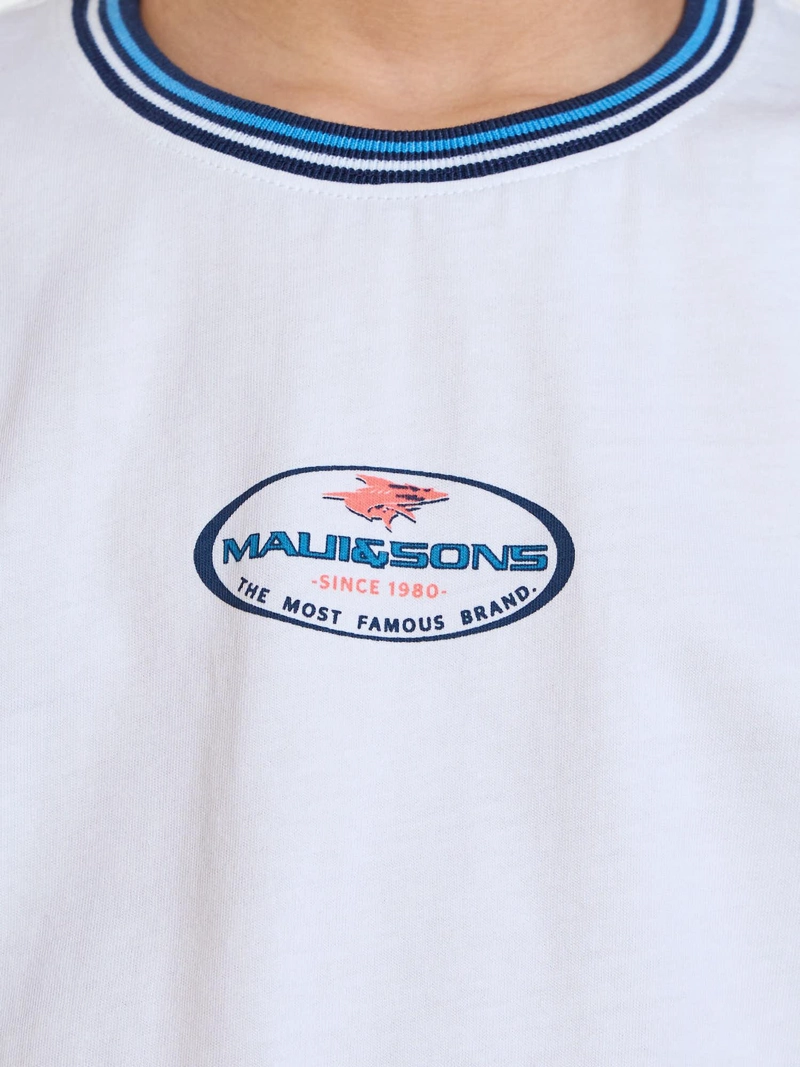 POLERA MC MANA BLANCO INFANTIL MAUI AND SONS - 6