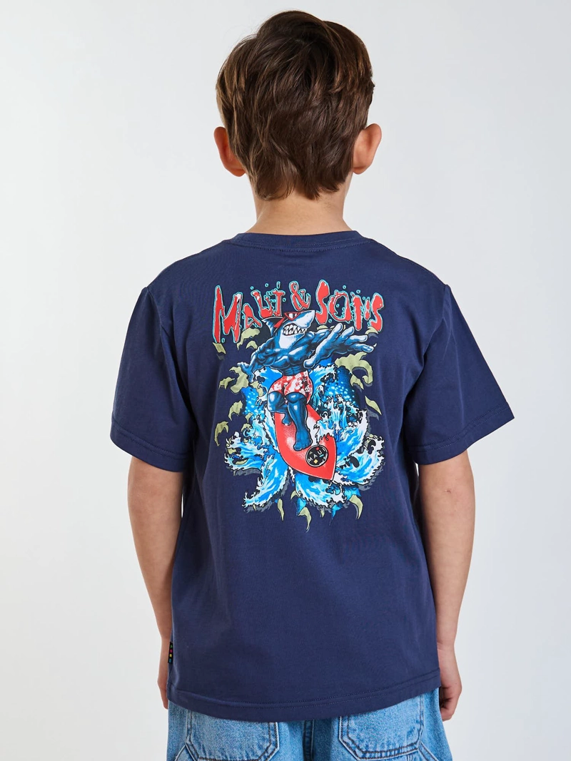 POLERA MC HIGHWAY AZUL INFANTIL MAUI AND SONS - 2