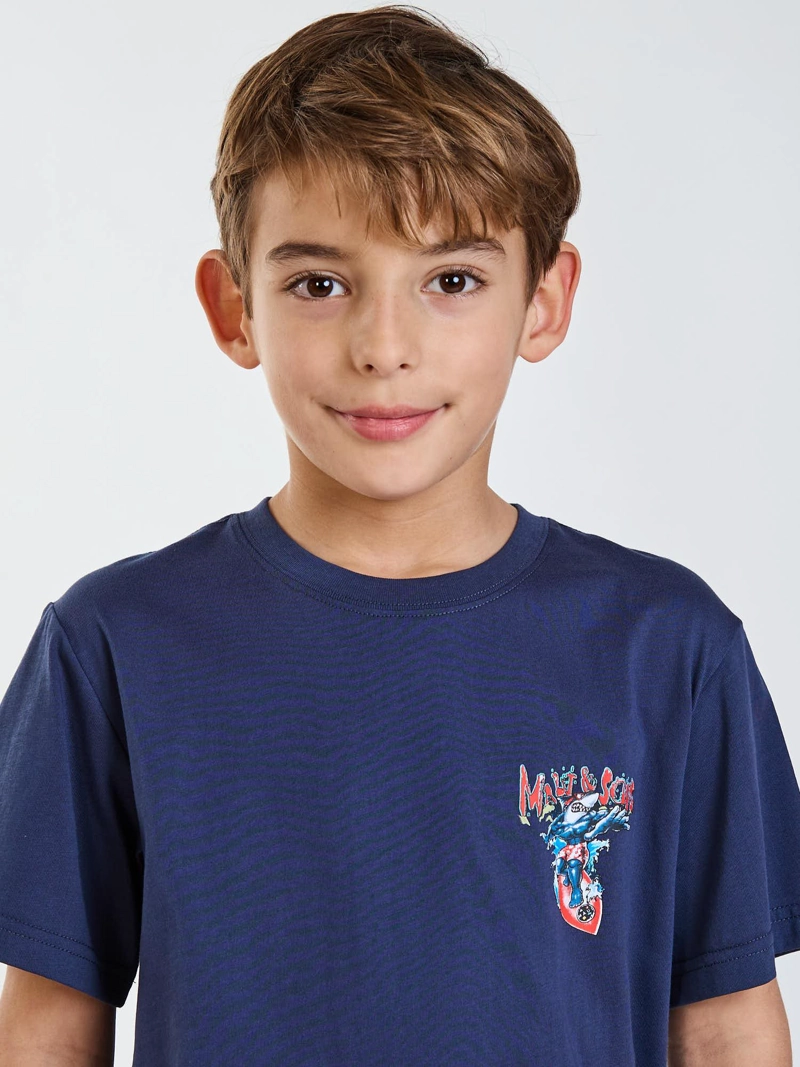 POLERA MC HIGHWAY AZUL INFANTIL MAUI AND SONS - 5