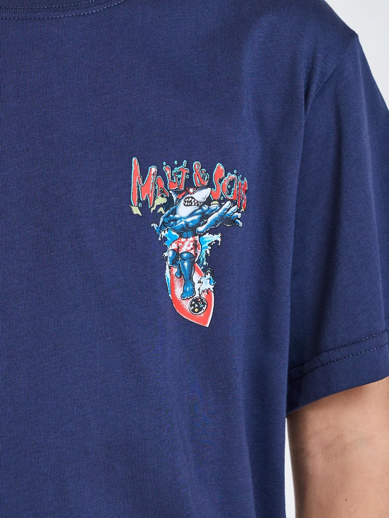 POLERA MC HIGHWAY AZUL INFANTIL MAUI AND SONS - 6