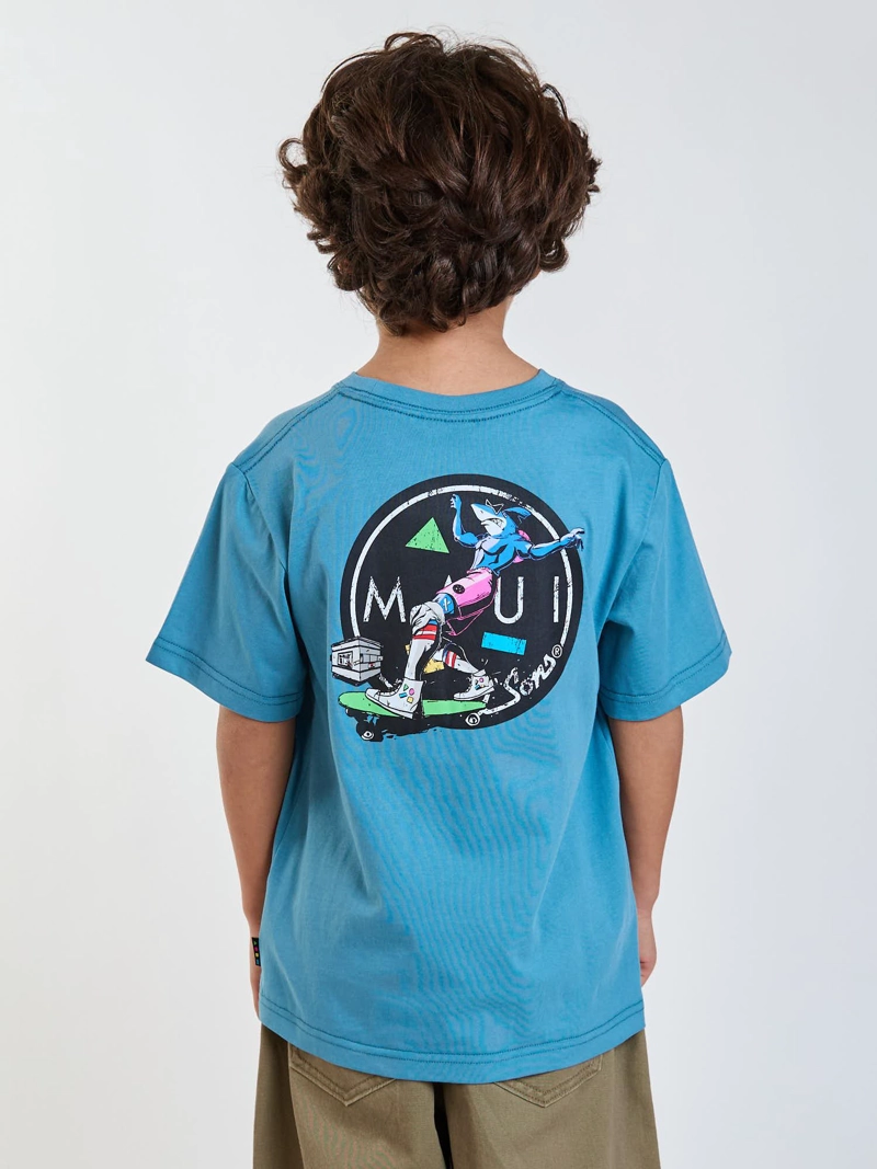 POLERA MC SUNSET CELESTE INFANTIL MAUI AND SONS - 2