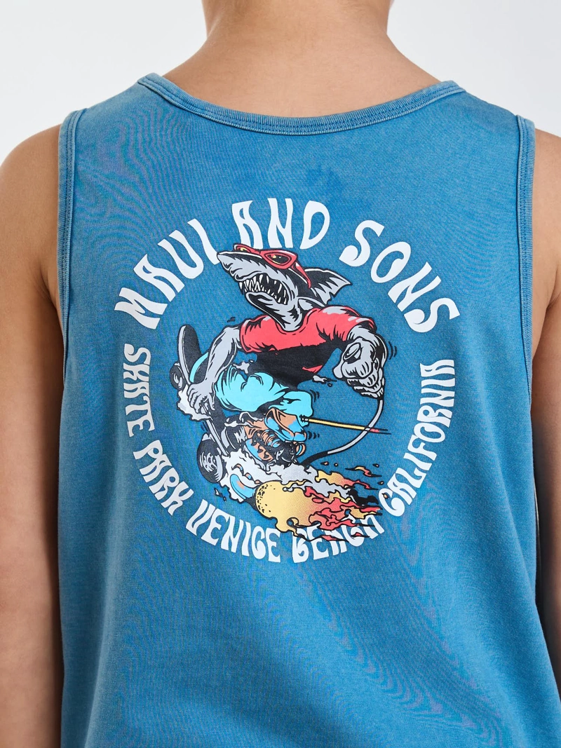 POLERA SM SKATE CELESTE INFANTIL MAUI AND SONS - 4