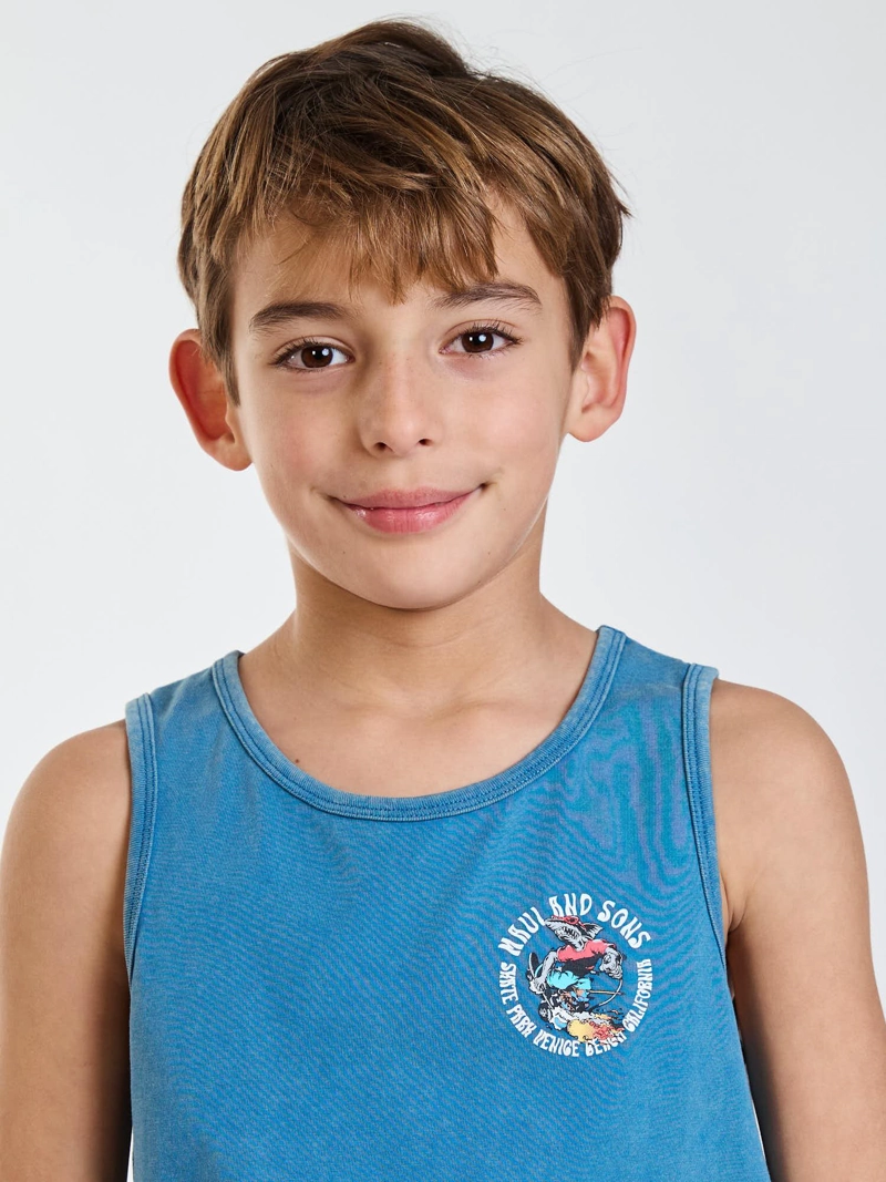 POLERA SM SKATE CELESTE INFANTIL MAUI AND SONS - 5