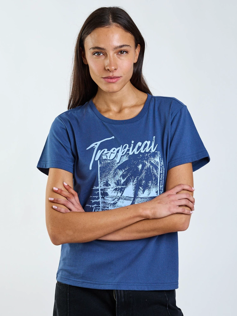 POLERA MC LIRA CELESTE MUJER MAUI AND SONS - 6