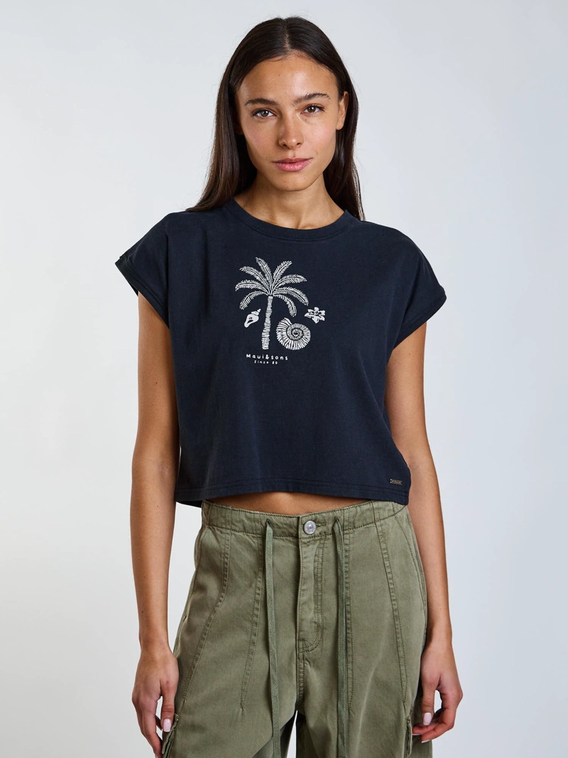 POLERA MC ELARA NEGRO MUJER MAUI AND SONS - 1
