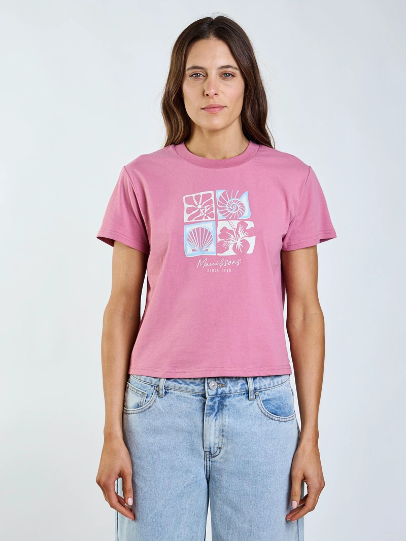 POLERA MC VIAN ROSADO MUJER MAUI AND SONS - 1