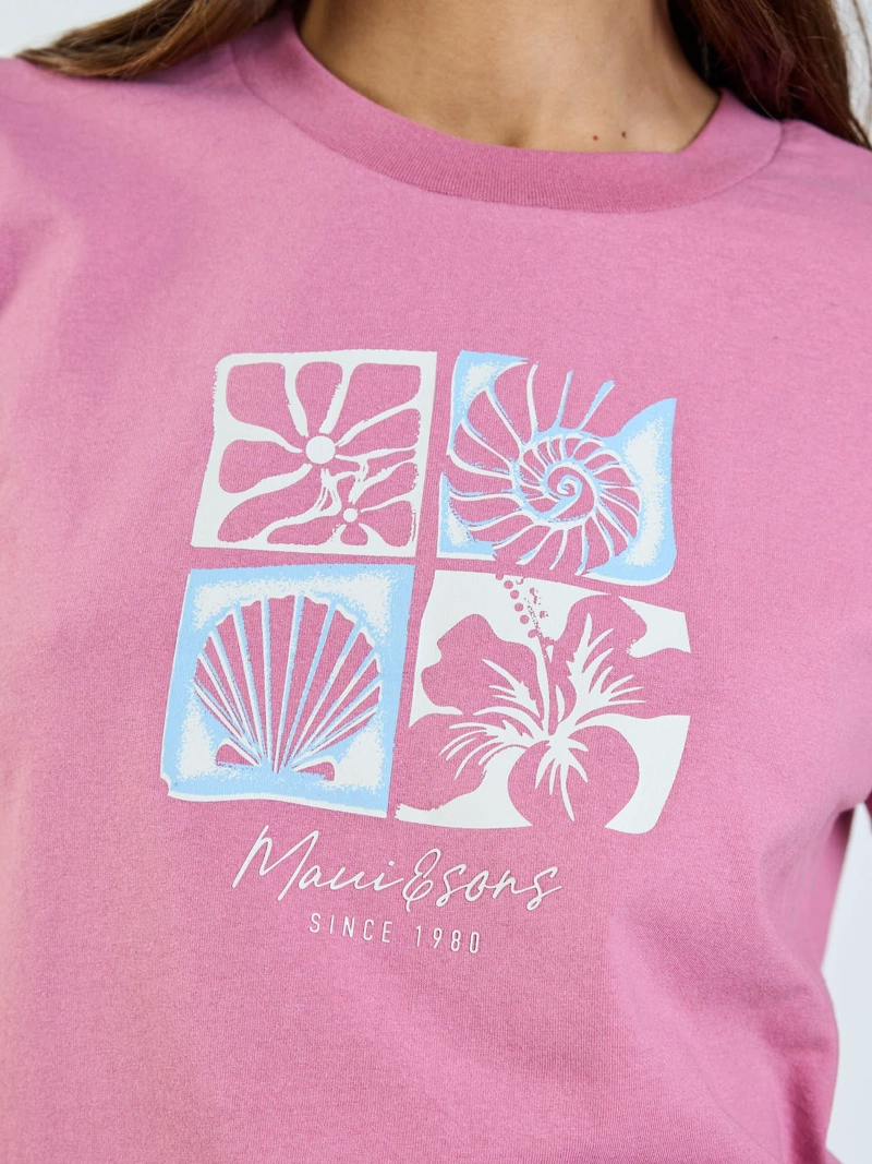 POLERA MC VIAN ROSADO MUJER MAUI AND SONS - 5