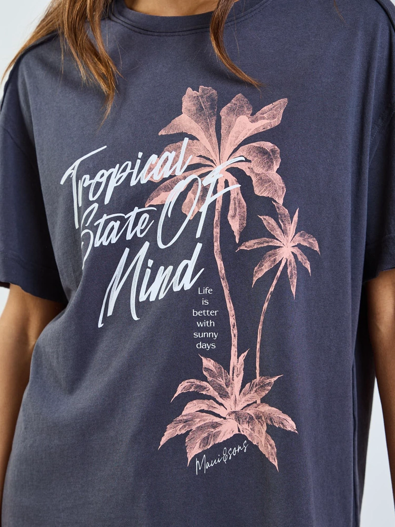 POLERA MC LIRA GRIS MUJER MAUI AND SONS - 5