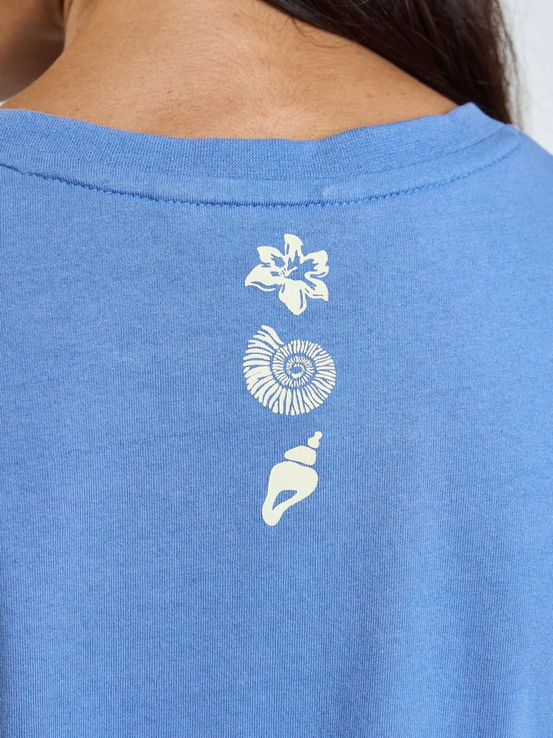 POLERA MC ELARA AZUL MUJER MAUI AND SONS - 4
