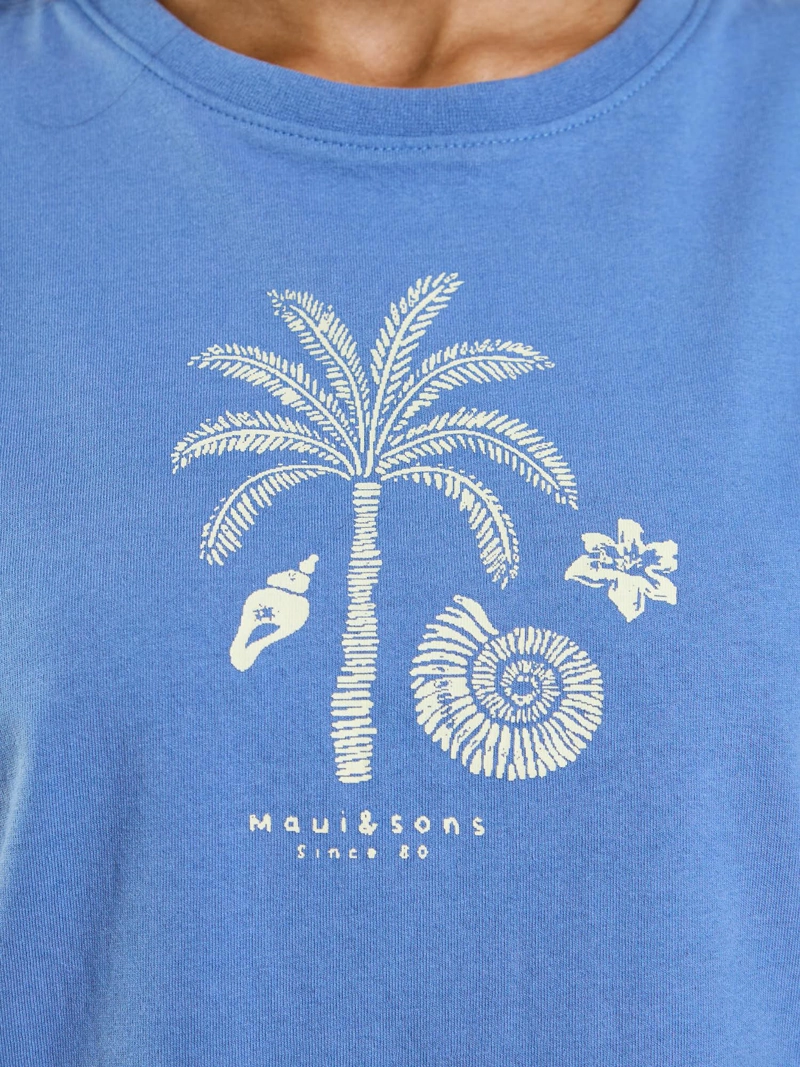 POLERA MC ELARA AZUL MUJER MAUI AND SONS - 6