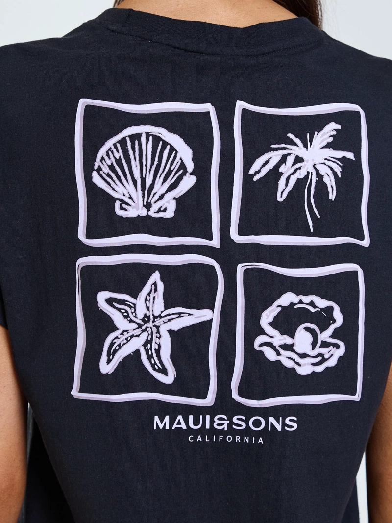 POLERA MC TERA NEGRO MUJER MAUI AND SONS - 4