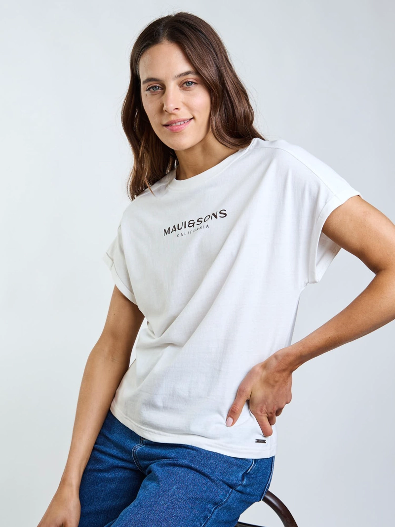 POLERA MC TERA BLANCO MUJER MAUI AND SONS - 7
