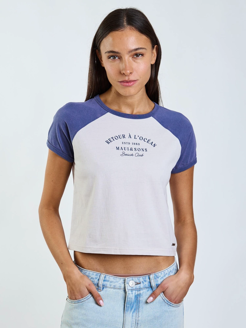 POLERA MC SENA CELESTE MUJER MAUI AND SONS - 1