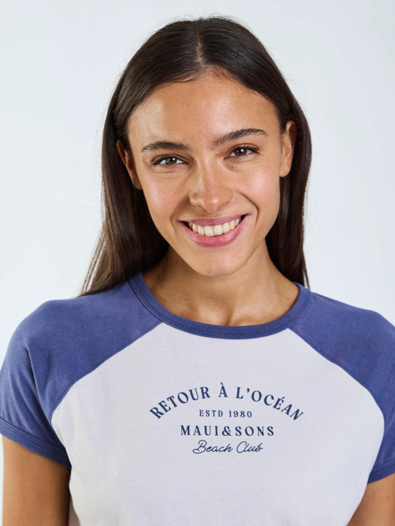 POLERA MC SENA CELESTE MUJER MAUI AND SONS - 4