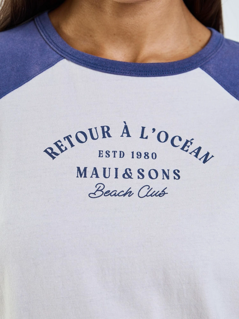 POLERA MC SENA CELESTE MUJER MAUI AND SONS - 5