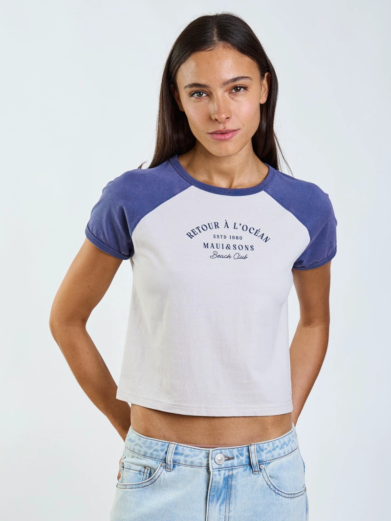 POLERA MC SENA CELESTE MUJER MAUI AND SONS - 6
