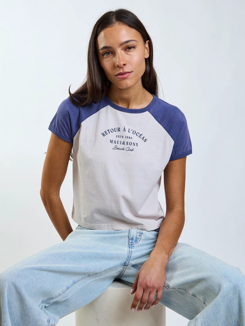 POLERA MC SENA CELESTE MUJER MAUI AND SONS - 7