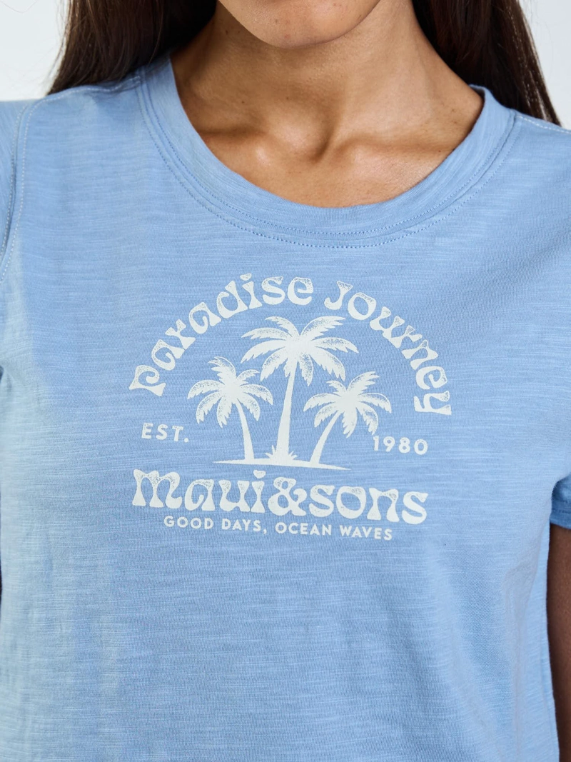 POLERA MC DUNA AZUL MUJER MAUI AND SONS - 5