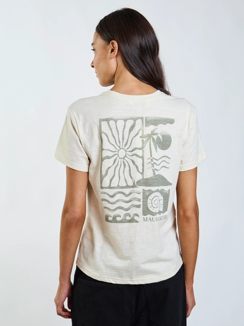 POLERA MC NIVA BEIGE MUJER MAUI AND SONS - 2