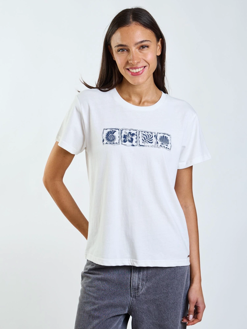 POLERA MC NOMA BLANCO MUJER MAUI AND SONS - 1