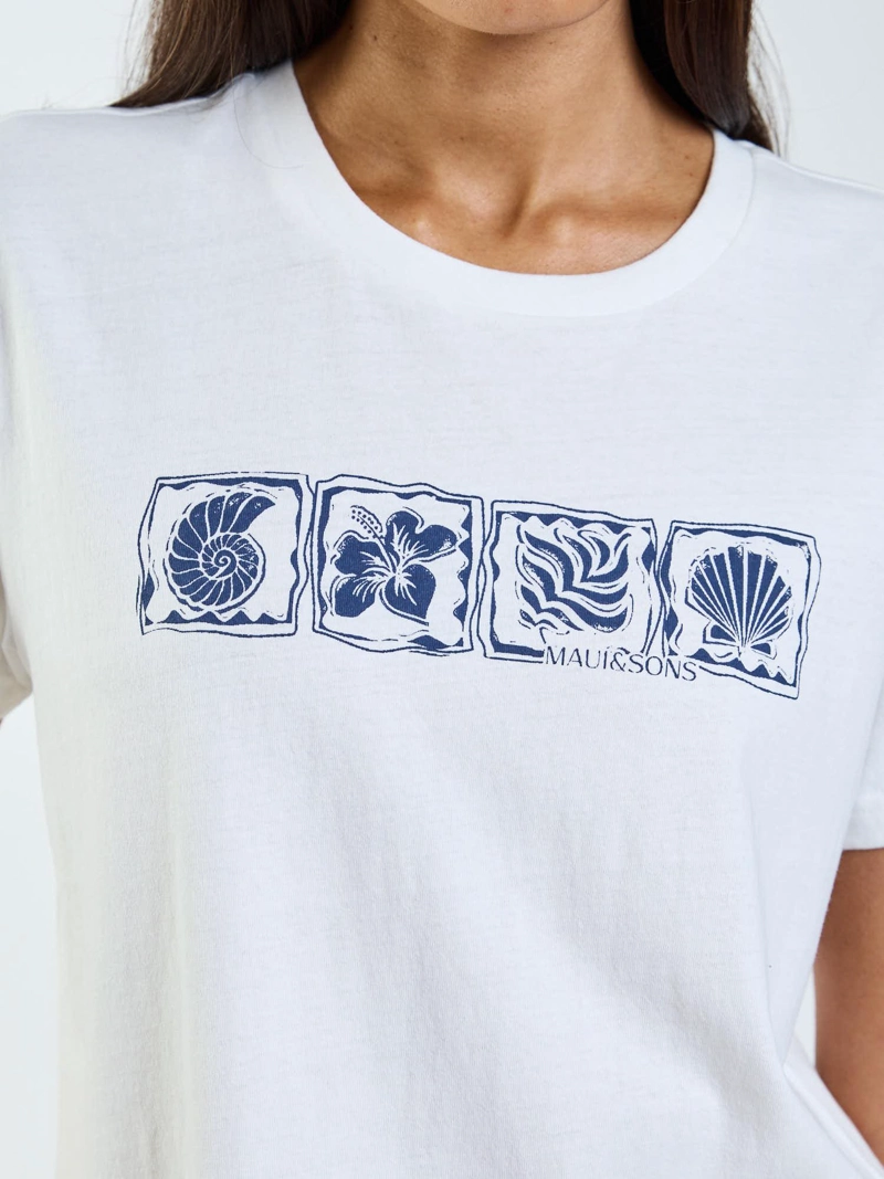 POLERA MC NOMA BLANCO MUJER MAUI AND SONS - 5