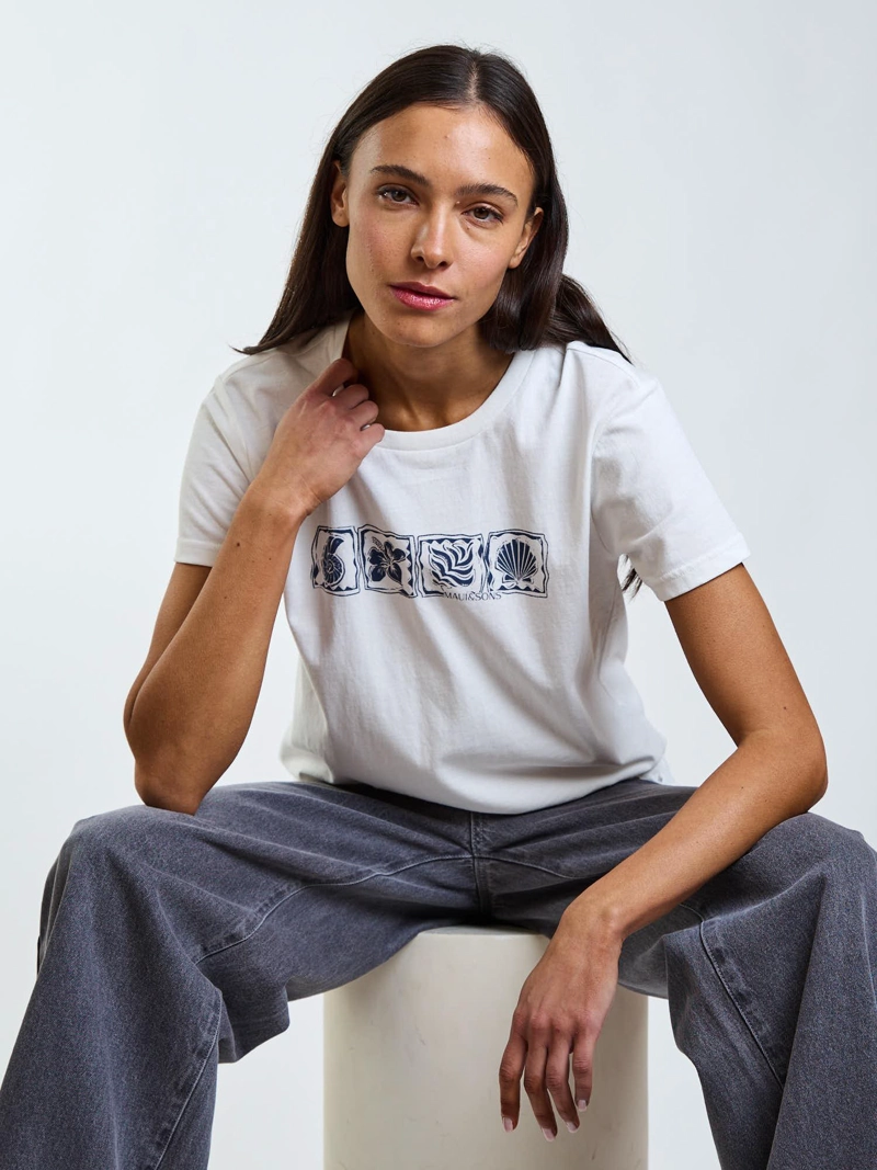 POLERA MC NOMA BLANCO MUJER MAUI AND SONS - 7