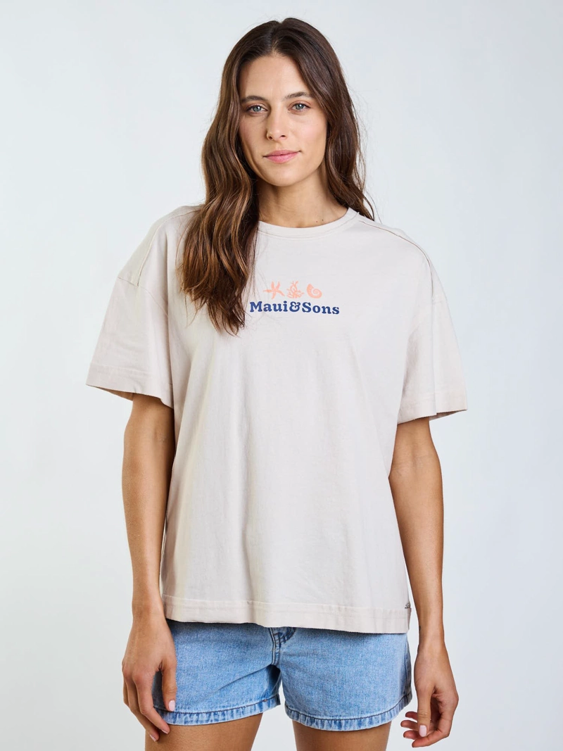 POLERA MC BRIA BEIGE MUJER MAUI AND SONS - 1
