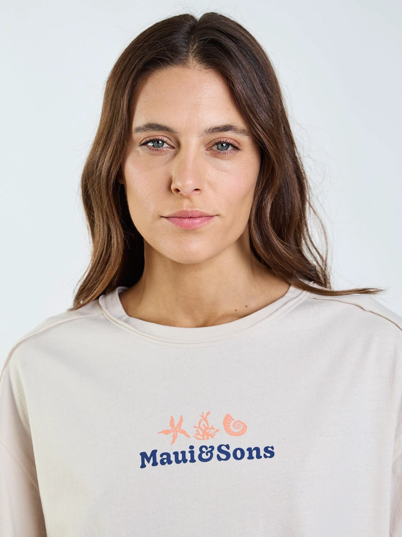 POLERA MC BRIA BEIGE MUJER MAUI AND SONS - 5