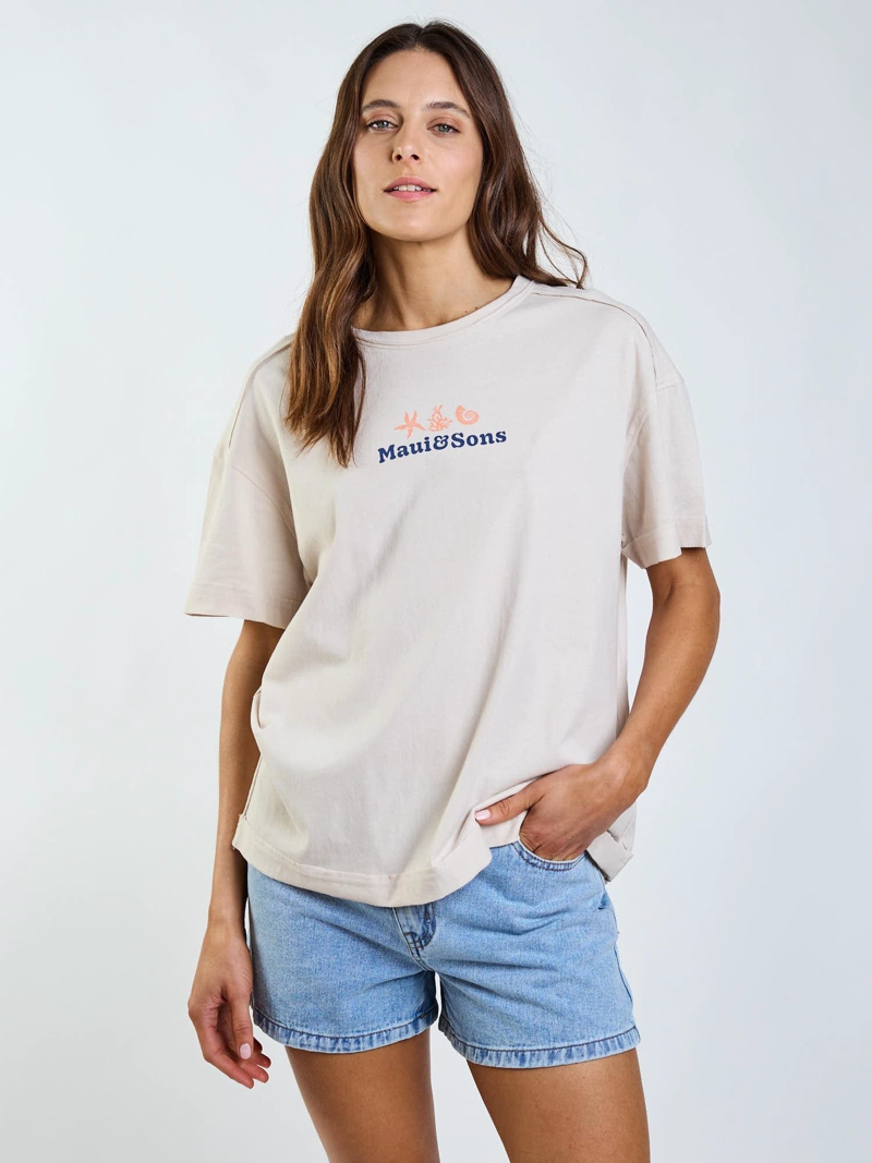POLERA MC BRIA BEIGE MUJER MAUI AND SONS - 7
