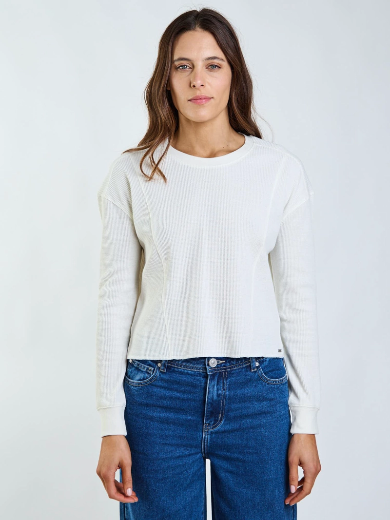 POLERA ML NELI BEIGE MUJER MAUI AND SONS - 1
