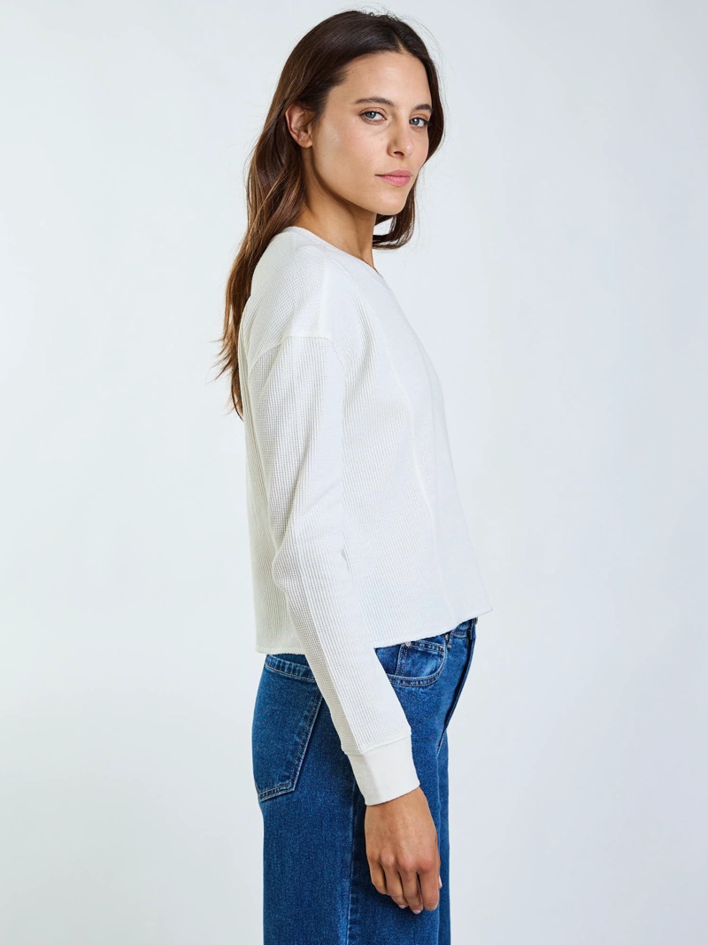 POLERA ML NELI BEIGE MUJER MAUI AND SONS - 3