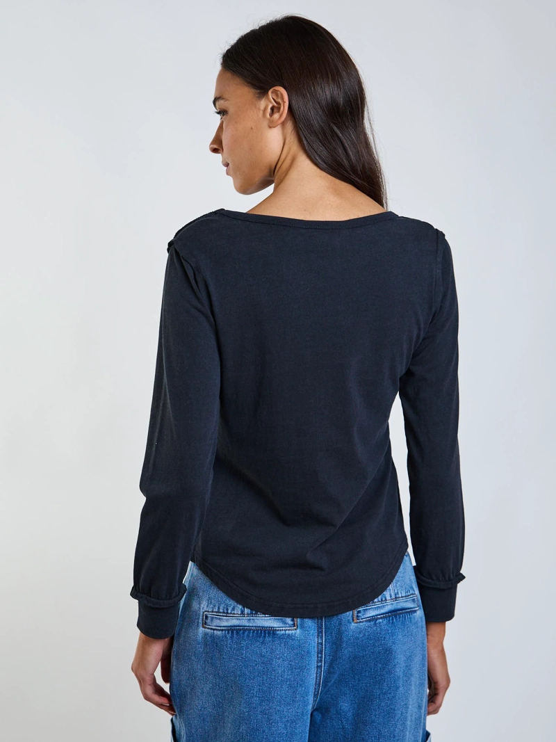 POLERA ML RIVA NEGRO MUJER MAUI AND SONS - 2