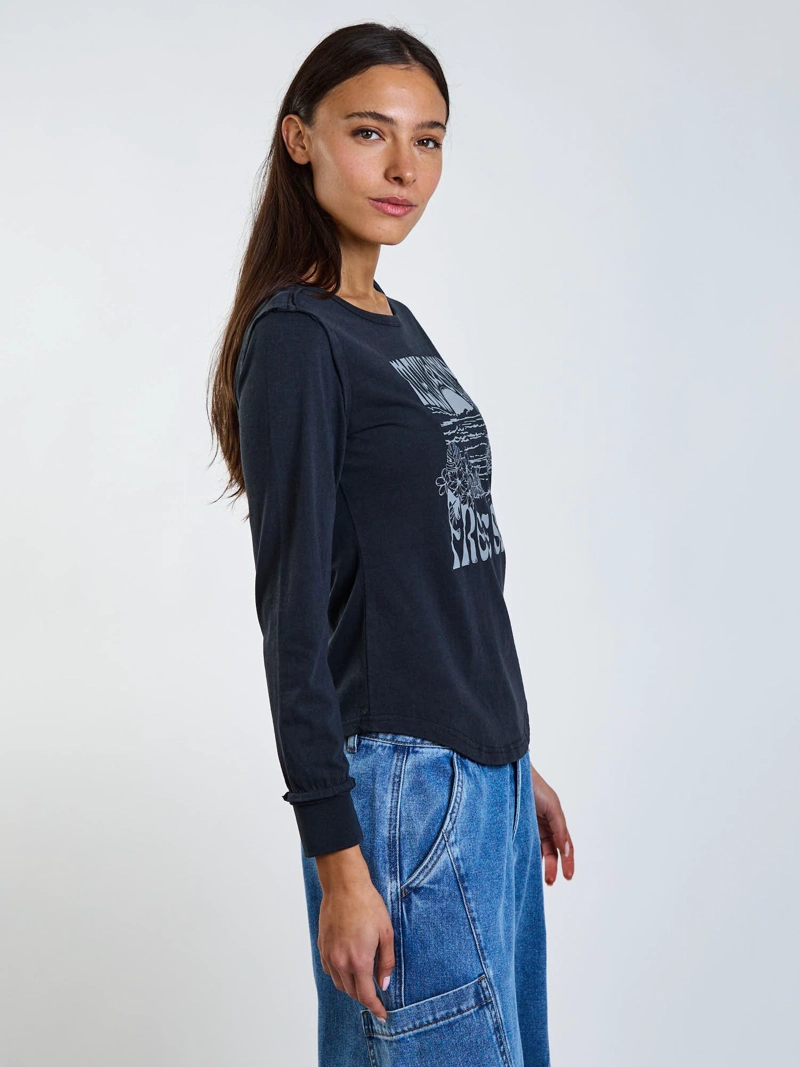 POLERA ML RIVA NEGRO MUJER MAUI AND SONS - 3