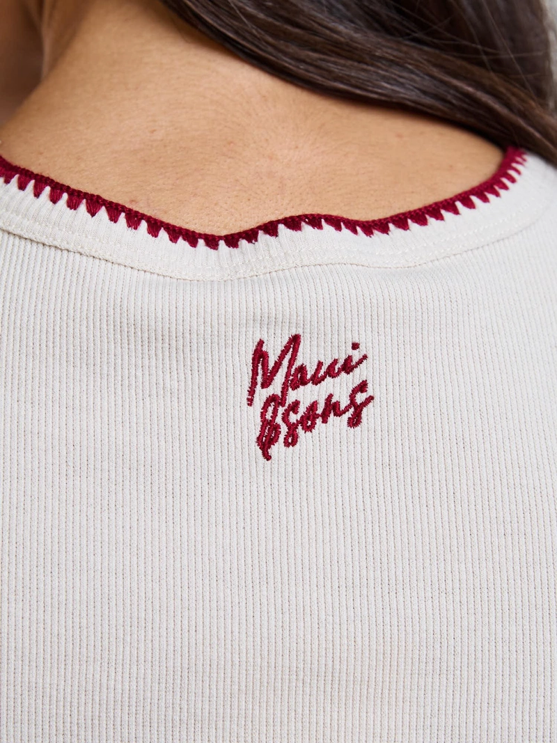 POLERA SM ZURI BEIGE MUJER MAUI AND SONS - 4