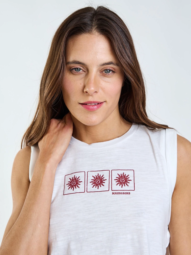 POLERA SM ELEN BLANCO MUJER MAUI AND SONS - 4