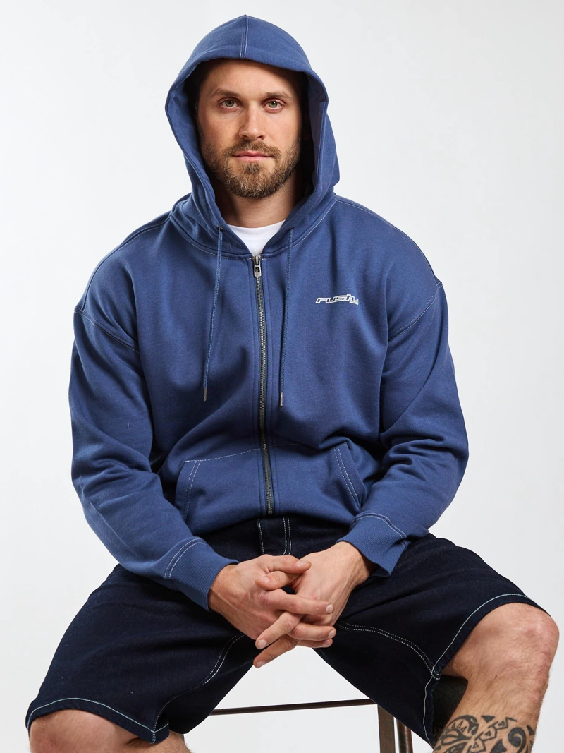 POLERON FZ SCRAMBLED CHANNEL AZUL HOMBRE RUSTY - 8