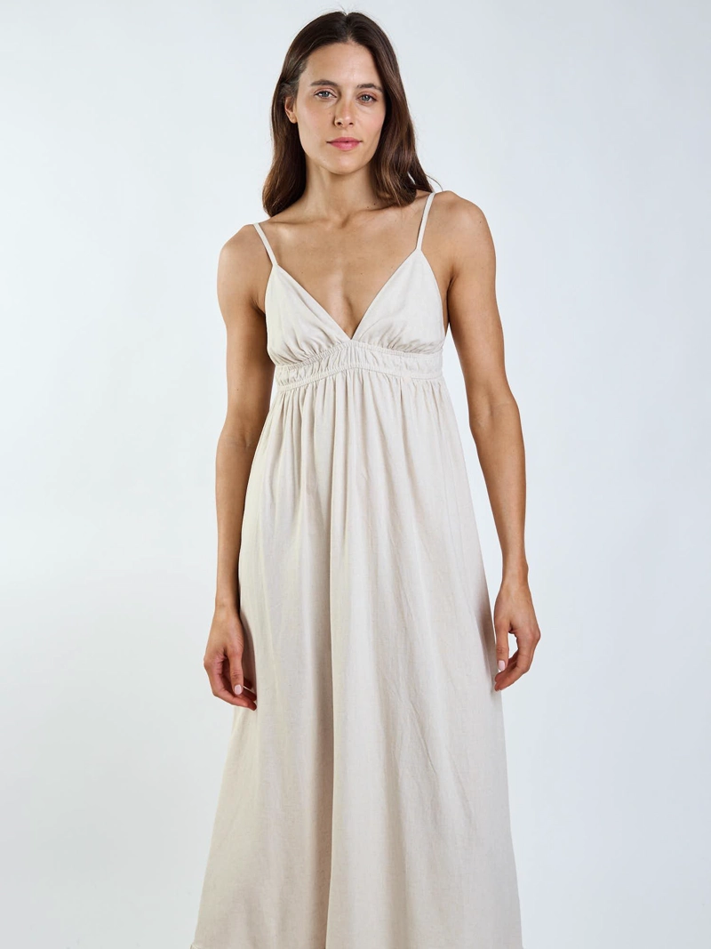VESTIDO FALE SIA BEIGE MUJER MAUI AND SONS - 1