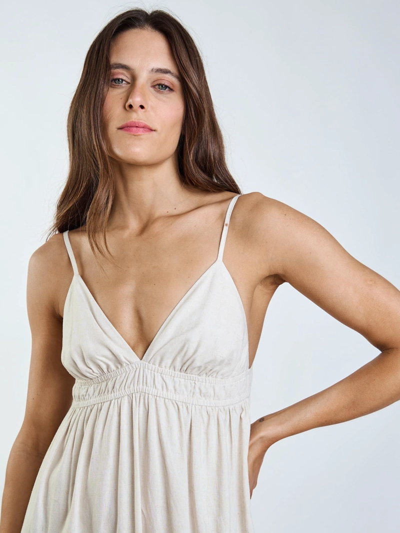 VESTIDO FALE SIA BEIGE MUJER MAUI AND SONS - 4