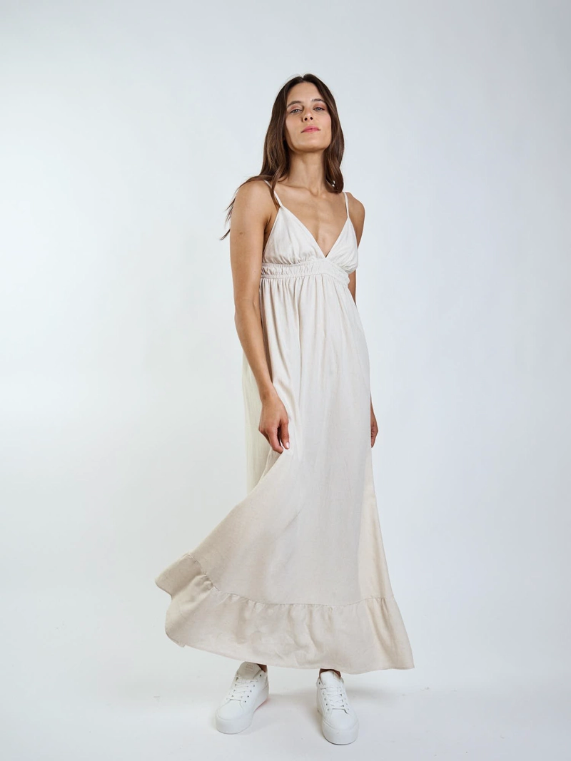 VESTIDO FALE SIA BEIGE MUJER MAUI AND SONS - 6