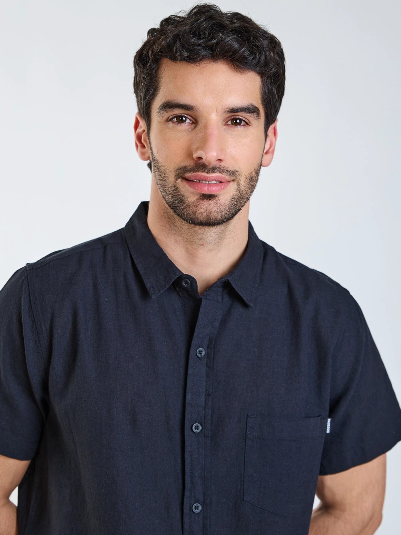 CAMISA MC KOA NEGRO HOMBRE MAUI AND SONS - 4